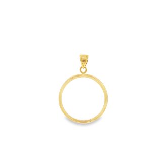 Coin Holder Pendant in 14K Yellow Gold