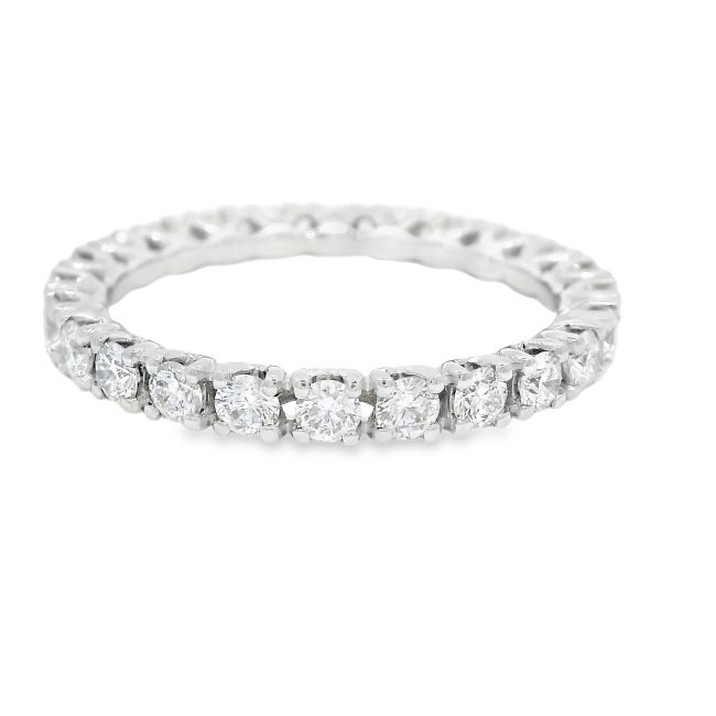 Δαχτυλίδι Ολόβερο με διαμάντια 1.02ct από λευκό χρυσό Κ18