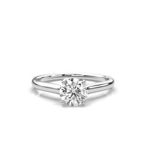 Phoebe Engagement Ring with Lab-Grown Diamond in 18K White Gold