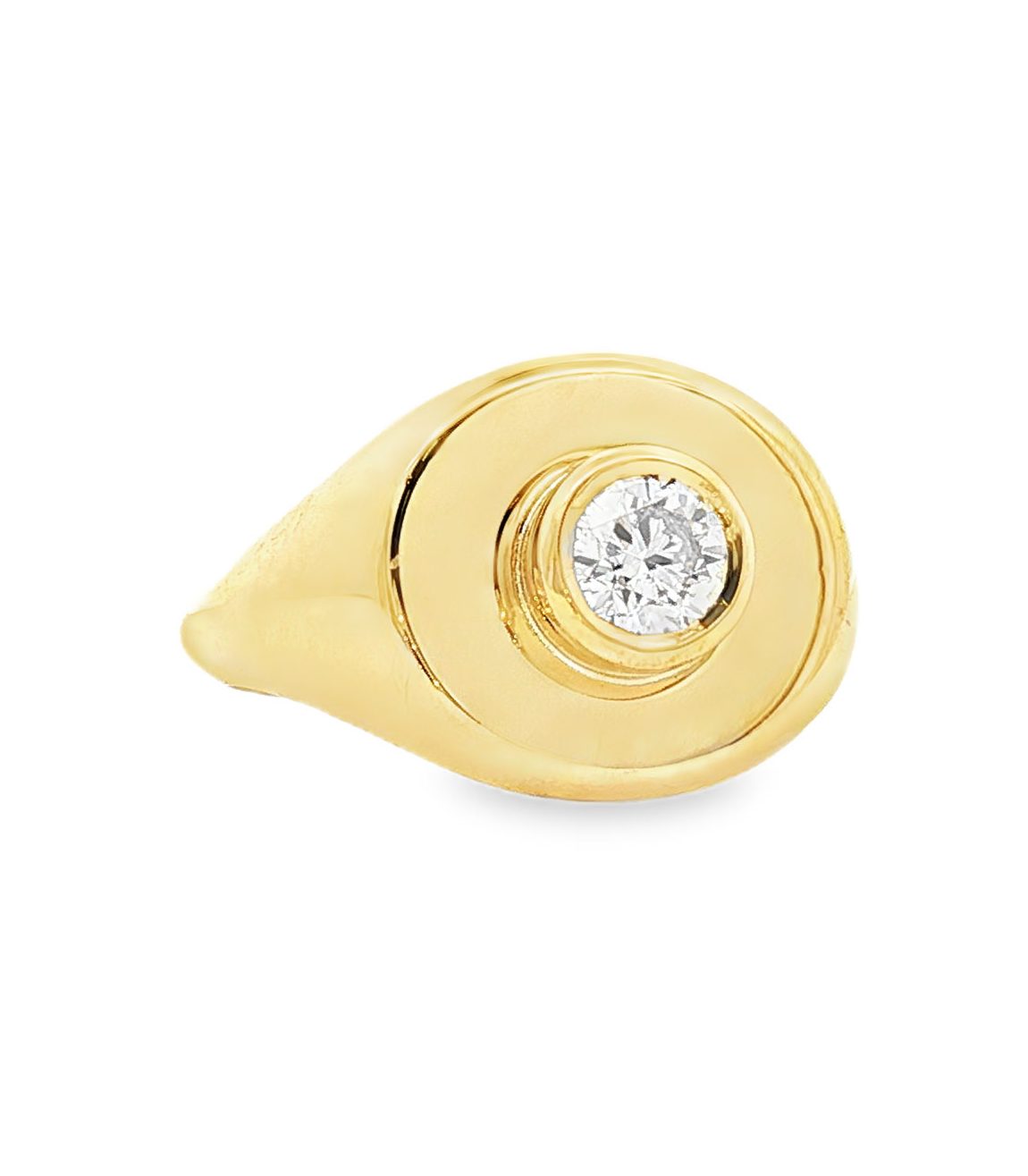 Diamond Signet Ring in18k Gold