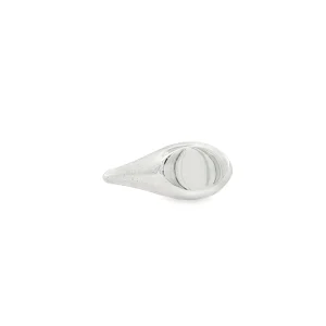 Δαχτυλίδι Chevalier Oval από Επιπλατινωμένο Ασήμι 925°