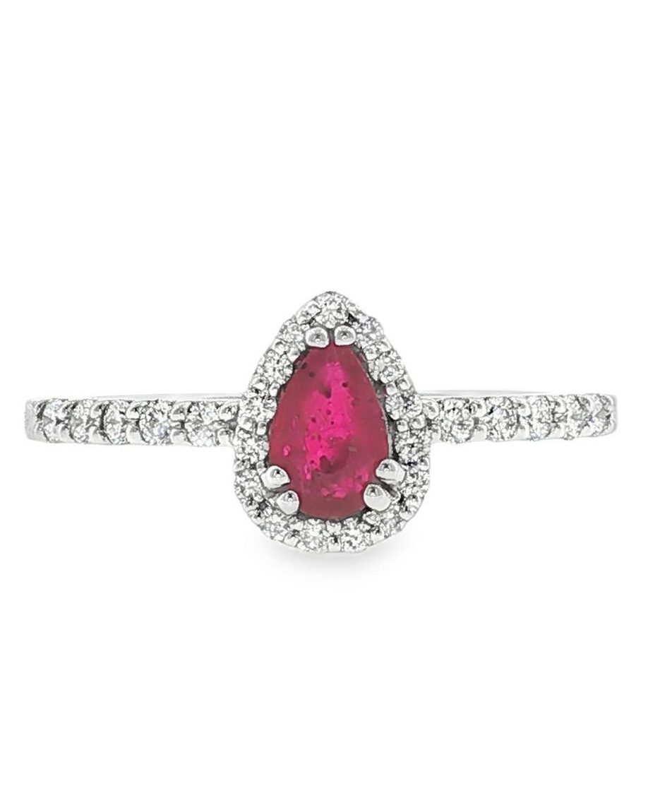 Pear Ruby Halo