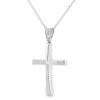 ST00896014_4 Modern Textured Cross Pendant in 14K White Gold